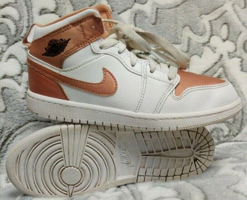 jordan 1 mid white rose gold